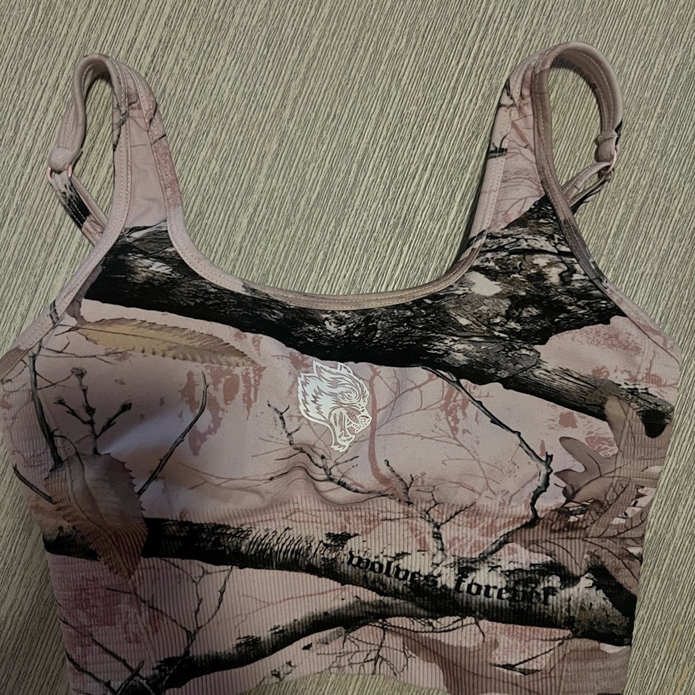 Darc Sport Pink and Black Camouflage Tank Top